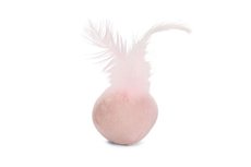 Beeztees Kitten Bal+Veer Rizo Kattenspeelgoed Pluche Roze dia. 5cm