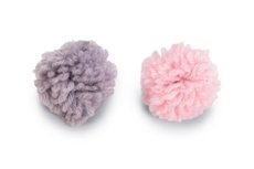 Beeztees Balletjes Orco Kattenspeelgoed Wol Roze/Grijs Dia. 4 cm