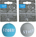 Lief! Boys hondenspeelgoed latex bal 7,5 cm