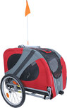 DoggyRide fietskar Novel 20 cabin, rood/grijs