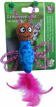 Boon kattenspeelgoed glittervlinder met verenstaart assorti, 8 cm