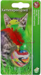 Boon kat speelgoed foambal 3,5cm + veren assortie