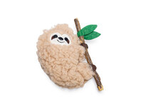 Beeztees Jungle Matatabi Luiaard Kattenspeelgoed Pluche Beige 10x8x3 cm