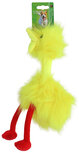 Boon speelgoed fluffy bird geel/rood + piep 35cm