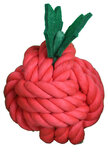 Boon knaagdier speelgoed knoopbal fruitig rood 8cm