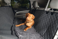 Dirty Dog Autodeken Hond achterstoelen Grijs 136x148 cm