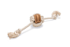 Beeztees Puppy Dental Speeltouw Fem Rubber/Katoen 20cm