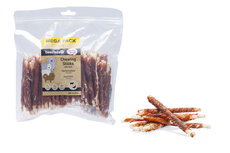 Buffelhuid rolsticks met eend 100 stuks