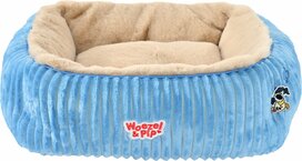 Woezel &amp; Pip divan corduroy vierkant blauw