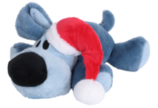 Woezel &amp; pip kerstwoezel pluche liggend + piep 40cm