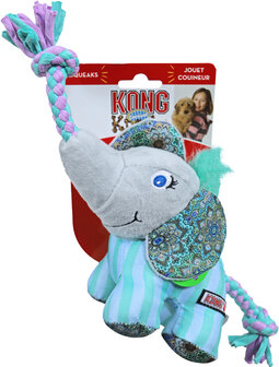Kong Knots Carnival olifant, small/medium