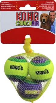 Kong Crunchair tennisbal, small net a 3 stuks