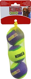 Kong Crunchair tennisbal, medium net a 3 stuks