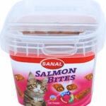 Sanal kat salmon bites cups, 75 gram