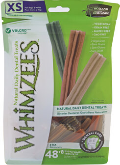 Whimzees stix assorti X-small, 56 stuks in valuebag