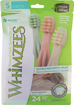 Whimzees toothbrush assorti small, 24 stuks in valuebag