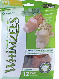 Whimzees alligator assorti medium, 12 stuks in valuebag