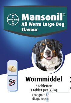 Mansonil All Worm Grote Hond