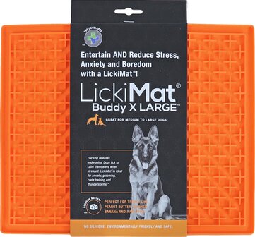 Licki Mat likmat Buddy XL oranje, 30x25 cm