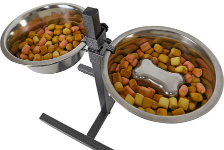 Boon voederstandaard H-model slowfeeder bot hamerslag 24cm