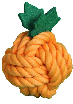 Boon knaagdier speelgoed knoopbal fruitig oranje 8cm