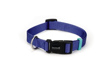 Nylon halsband Uni Blauw