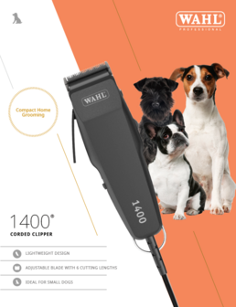 Wahl tondeuse 1400 zwart