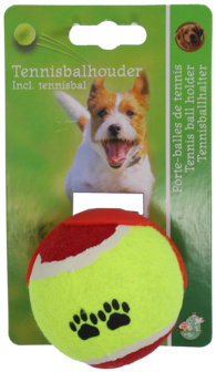 Boon tennisbalhouder rood + tennisbal 6cm