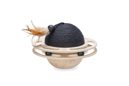 Designed by Lotte Speelbol Baya Kattenspeelgoed Hout Bruin 