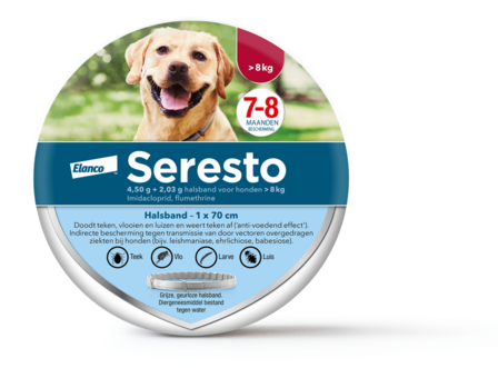 Seresto vlo-tekenband &gt; 8 kg