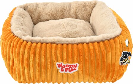 Woezel &amp; Pip divan corduroy vierkant geel