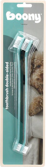 Boony tandenborstel hond 2-zijdig krt a 2 st.