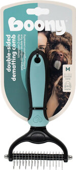Boony klittenkam hond 2-zijdig medium