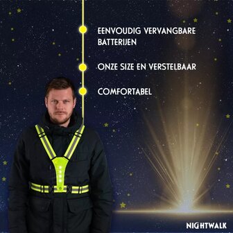 Nightwalk Human Safety Harness Geel