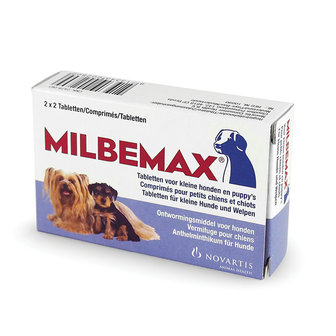 Milbemax wormmiddel kleine hond