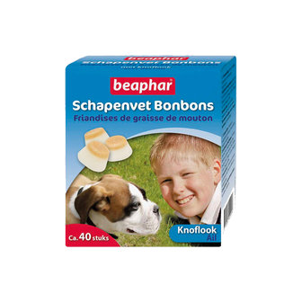 Schapenvet bonbons met knoflook 