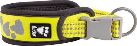 Hurtta Weekend Warrior collar neon lemon