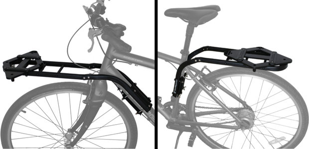 DoggyRide britch front-/rearrack met basket adapter