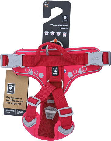 Hurtta Weekend Warrior harness ruby