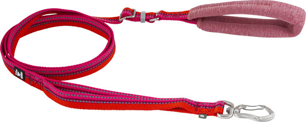 Hurtta Adjustable leash eco rosehip, 2.0/120-180 cm