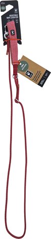 Hurtta Adjustable leash rope eco beetroot, 0.6/120-180 cm