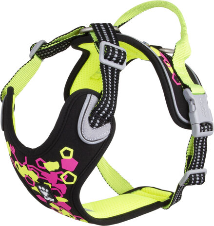 Hurtta Weekend Warrior harness neon licorice