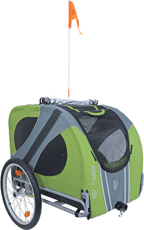 DoggyRide fietskar Novel 20 cabin, groen/grijs