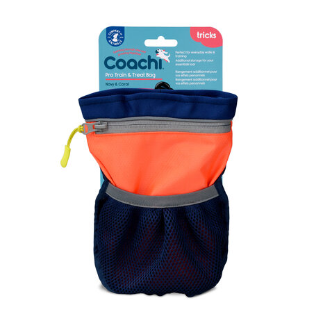 Coachi train&amp;treat bag pro navy&amp;coral 41323a