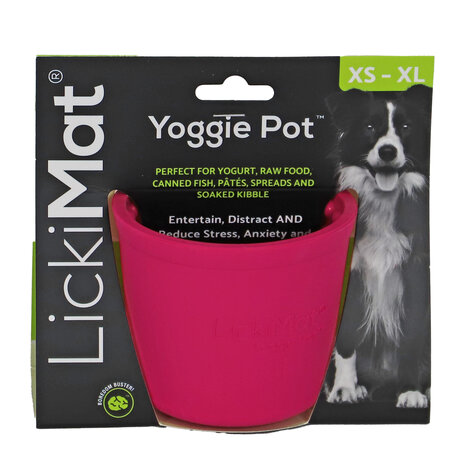 Lickimat yoggie pot roze 8cm