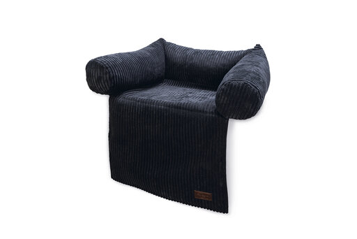 Designed by Lotte Bankkussen Ribbed Hondenkussen Antraciet 