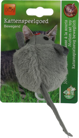 Boon kat speelgoed bibbermuis + catnip grijs 7cm