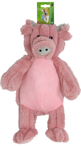 Boon hond speelgoed varken corduroy met piep 40cm