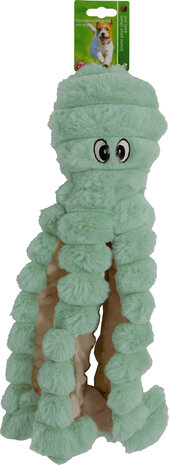 Boon speelgoed octopus corduroy met piep groen 40cm