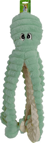 Boon speelgoed octopus corduroy met piep groen 65cm